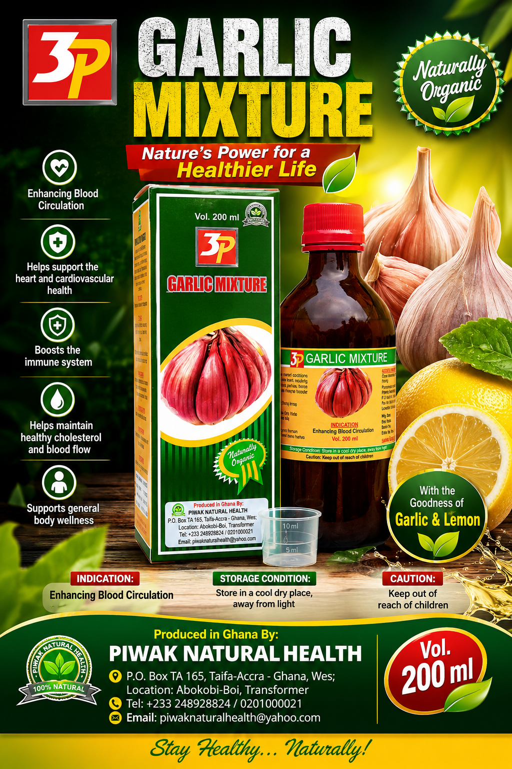Piwak Natural Health: Organic & Traditional Medicine Products in Ghana