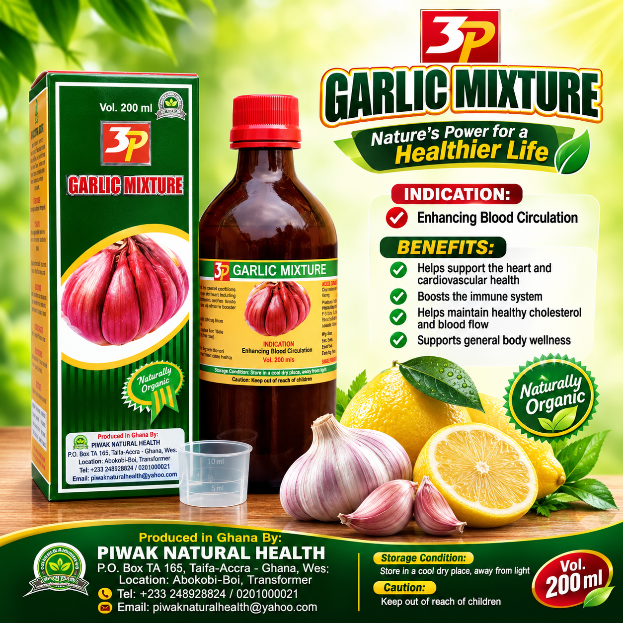 3P Garlic Mixture: Benefits, Dosage, Price & Where to Buy in Ghana